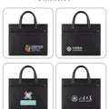 Oxford cloth 818 printed logo large capacity tote briefcase conference document bag waterproof file bag