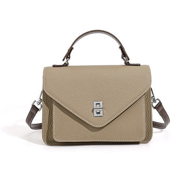 Togo pattern cowhide small square bag for women 2023new arrival women's genuine leather bag work clothingcasualeasiest for match shoulder crossbody bag