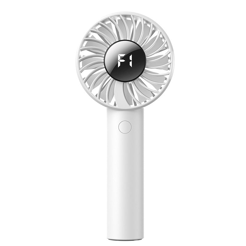 new arrival handheld small fan usb rechargeable portable mini fan for home desktop high wind digital display fan