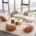 Curved sofa hotel lobby hall vip club rest area reception reception arc sales office negotiation sofa