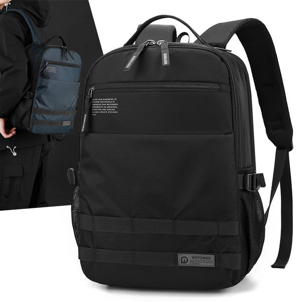 WEPOWER New Fashion Business Men's Computer Backpack Large Capacity Casual Junior High School Backpack