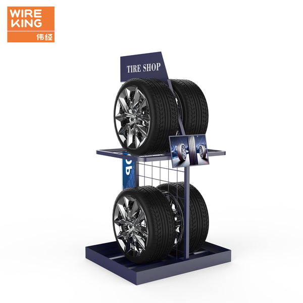 Customized car tire rack Auto parts repair shop display rack 4S repair shop accessories rack Auto supplies display rack