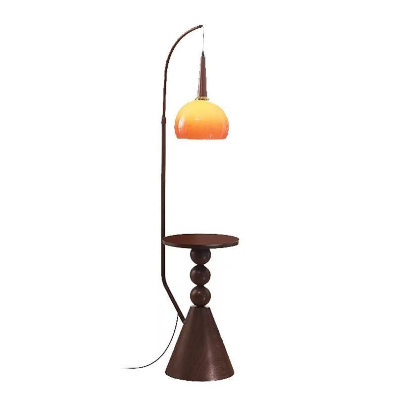 American retro fishing floor lamp living room sofa side storage rack coffee table grapefruit lamp medieval style bedroom bedside lamp