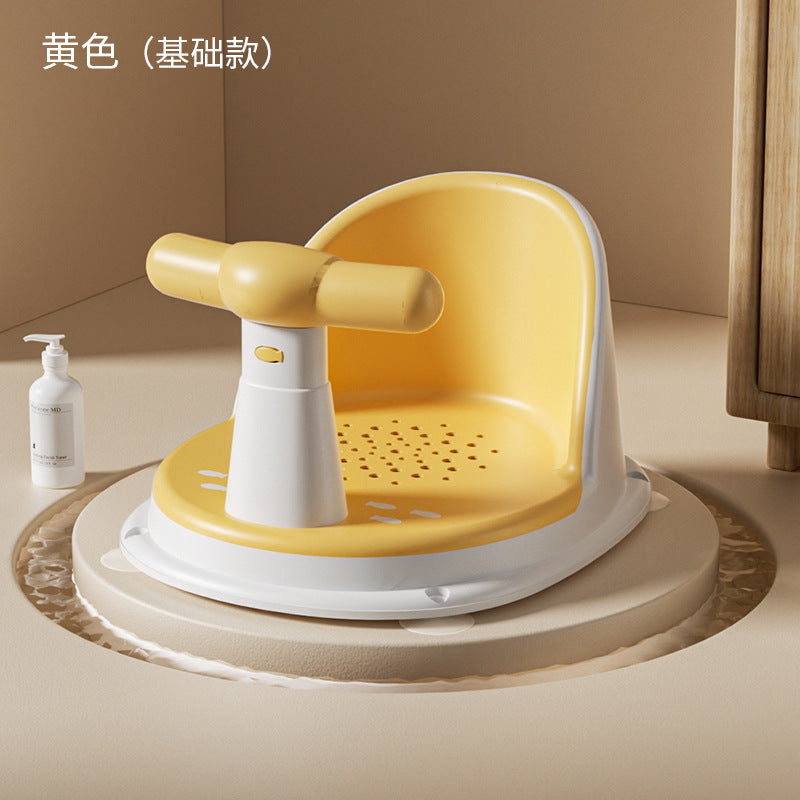 Baby bath seat - infant bathing aid - sit & recline support - newborn & toddler bath tub seat - non-slip bath stool