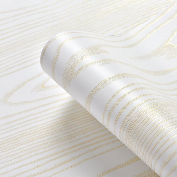 Waterproof furniture refurbished wood grain sticker wardrobe desktop door Boeing film self-adhesive wallpaper cabinet cabinet door wallpaper