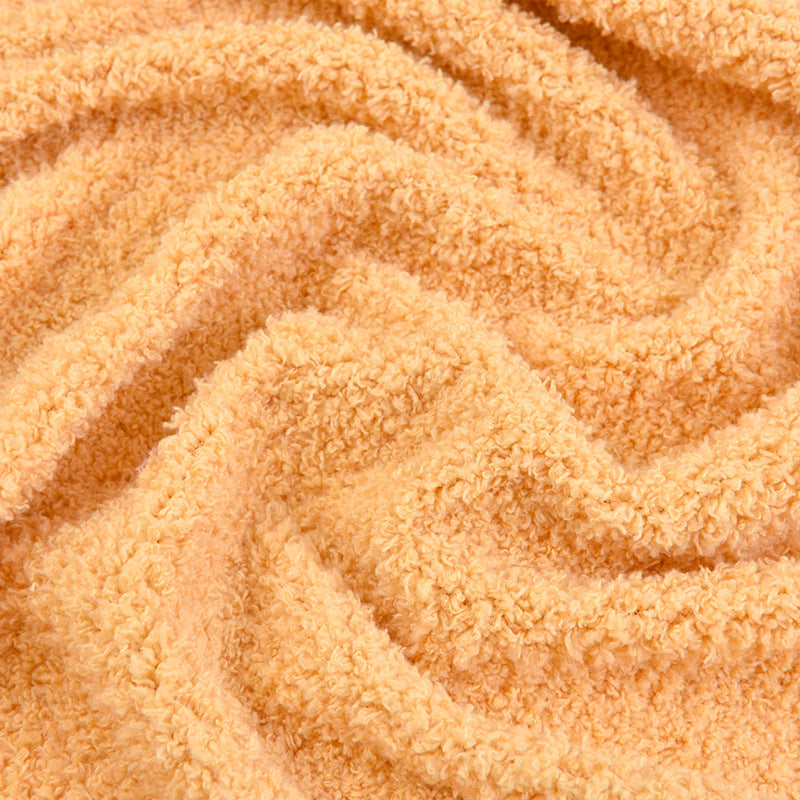 Single-sided cloud flannel material, beautiful velvet autumn and winter plush toys, homewear, pajamas, throw pillows, pet nests, flannel fabric