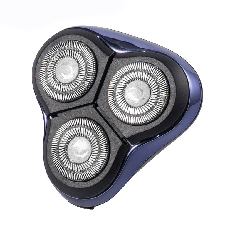 Spare blade head with one-click opening, dual-ring floating fit. wholesale replacement parts compatible with multiple electric shaver brands