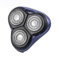 Spare blade head with one-click opening, dual-ring floating fit. wholesale replacement parts compatible with multiple electric shaver brands