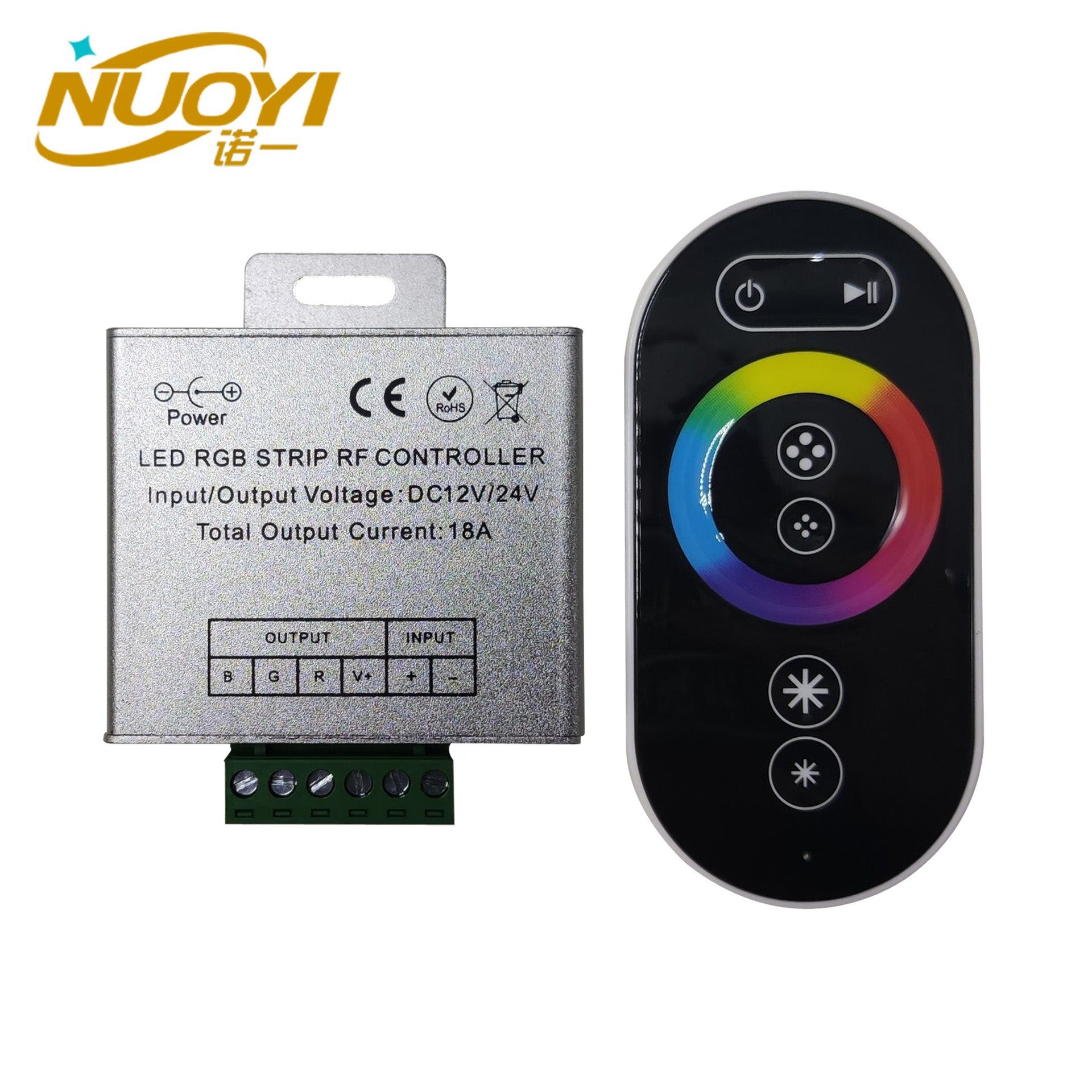 Full touch RGB iron box RF controller 12-24V low voltage COB light with LED lamp dimmer