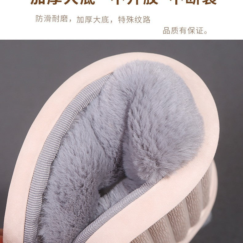 2024 cartoon cute rabbit winter new adult men's and women's family style cotton slippers couple style home cotton slippers