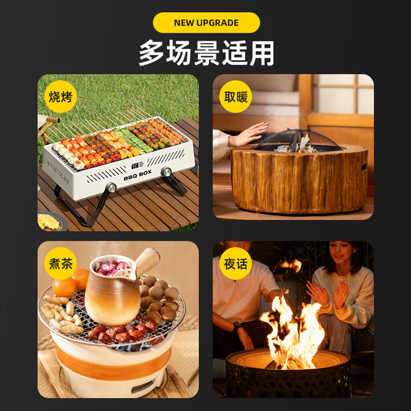 Quick-burning charcoal barbecue charcoal wood fruit charcoal outdoor fire starter for home quick stove for making tea