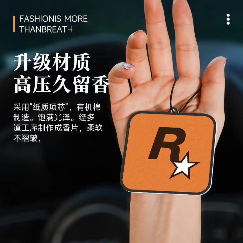 Car fragrance pendant long-lasting light fragrance car perfume aromatherapy card car interior hanging car fragrance hanging pendant