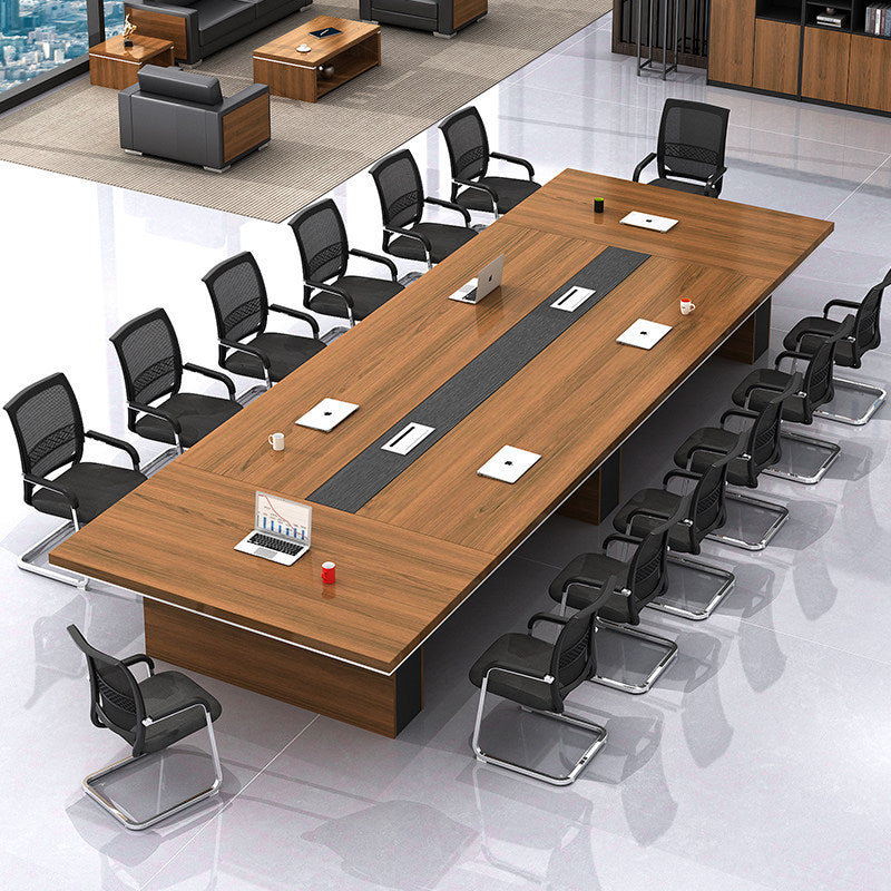 Saint li conference room large conference table bench table minimalist modern office negotiation reception table and chair set