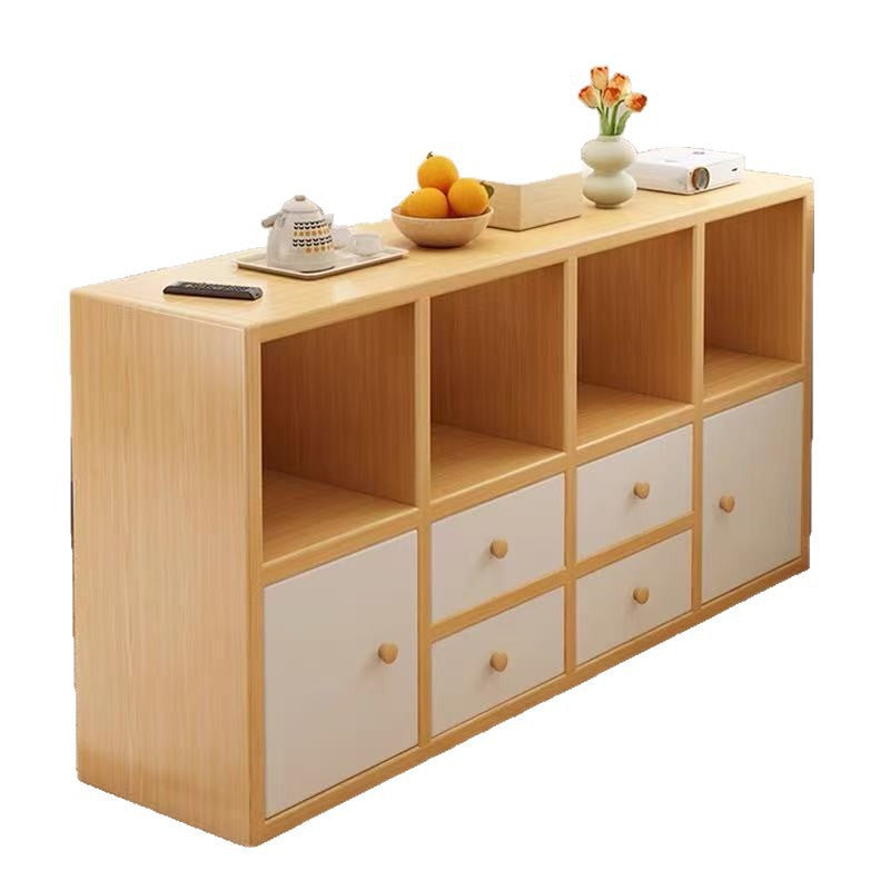 Simple bookcase all-in-one cabinet wall-mounted storage sofa side cabinet living room partition storage multi-layer storage cabinet bedside