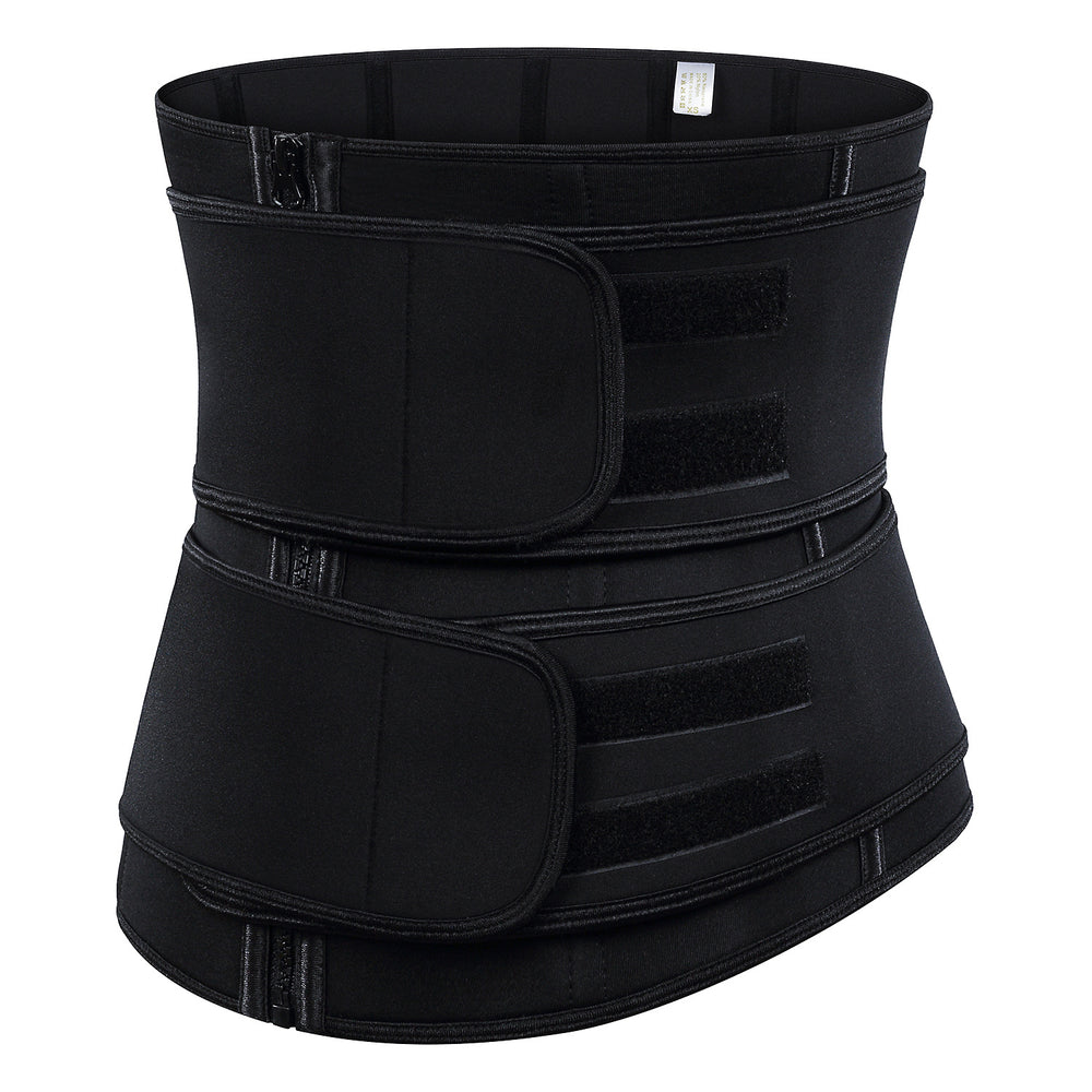 European and american style sweat-inducing workout waist trainer - tummy control, back support, and hot shaper neoprene shapewear for women