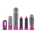 Amazon cross-border curling iron five-in-one hot air comb hair dryer comb curling iron straight hair comb hair dryer automatic hair suction