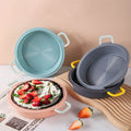 new silicone air fryer baking pan cake mold - high temperature resistant, easy release, round shape, home baking tool
