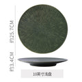 Retro high-looking kiln-turned creative plate ceramic western food plate for home restaurant steak plate stylish dessert plate
