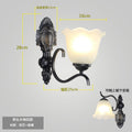 American casual wall lamp single head bedside lamp bedroom lighting living room background wall scandinavian lighting aisle corridor iron art
