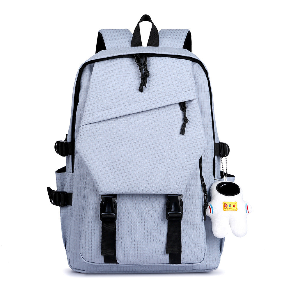 Cross-border fashion simple couple backpack leisure travel backpack large capacity trend junior high school student schoolbag