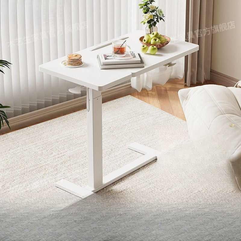 Movable computer desk for home bedroom bedside lazy desk small table minimalist study table pneumatic height adjustable desk