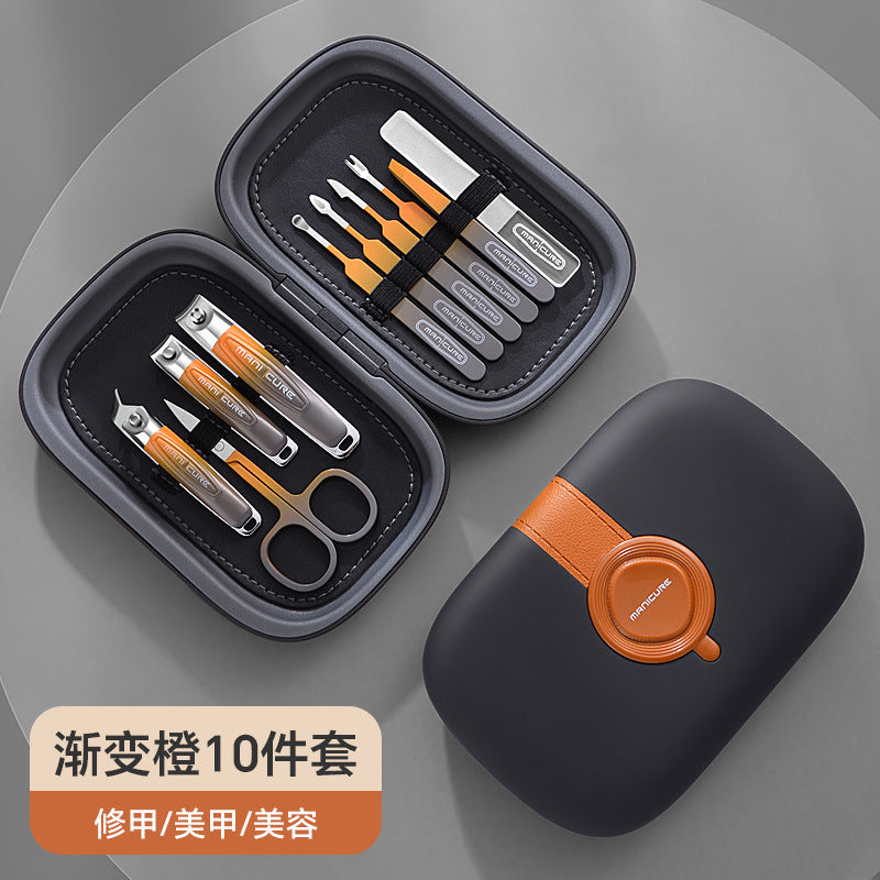 High-quality stainless steel nail clipper set – a complete manicure tool kit for trimming, cutting, and shaping nails
