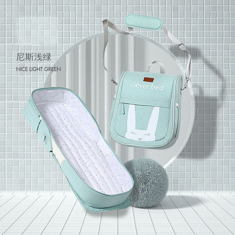 Baby crib newborn bed splicing large bed baby kids bed cradle bed foldable small bed newborn portable