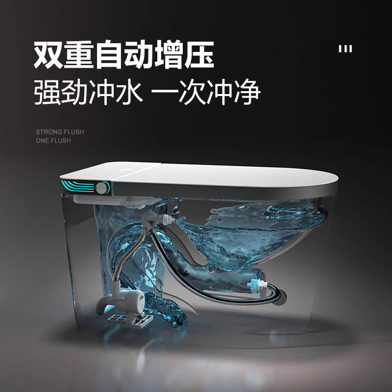 Smart toilet large size large seat integrated instant fully automatic no water pressure limit electric household toilet