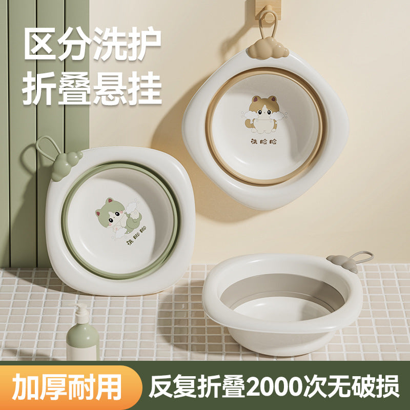 Newborn baby washbasin set - collapsible 3-piece kit for bathing and diaper changes