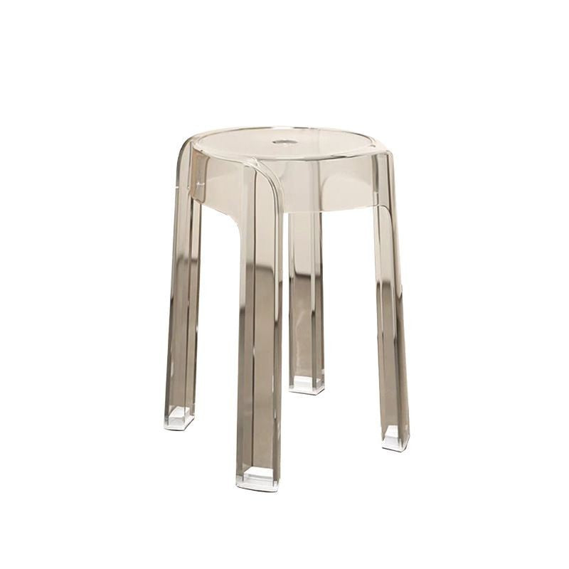 Acrylic crystal stool household stackable round stool simple living room transparent stool adult dining room windmill stool wholesale