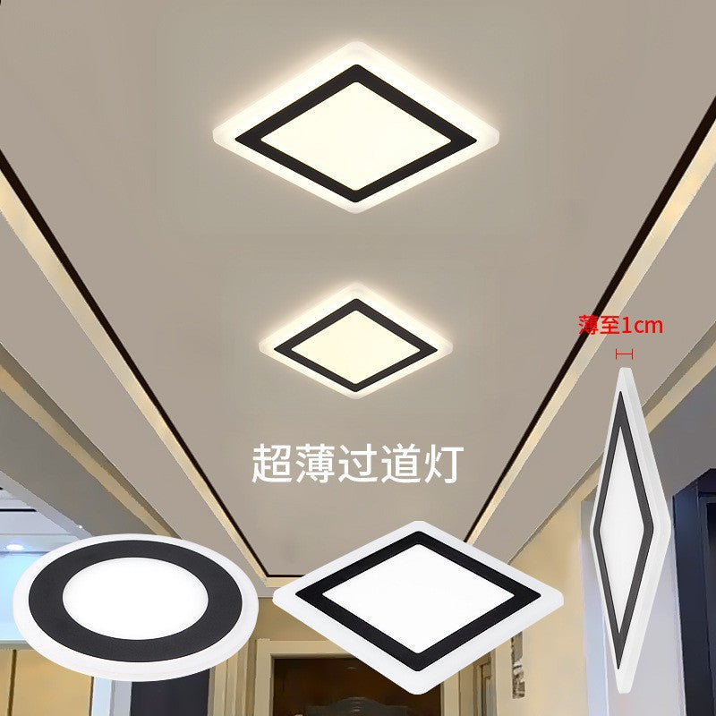 Minimalist modern hallway light, recessed stairway light, entryway light, balcony light, shop/cloakroom light, foyer light