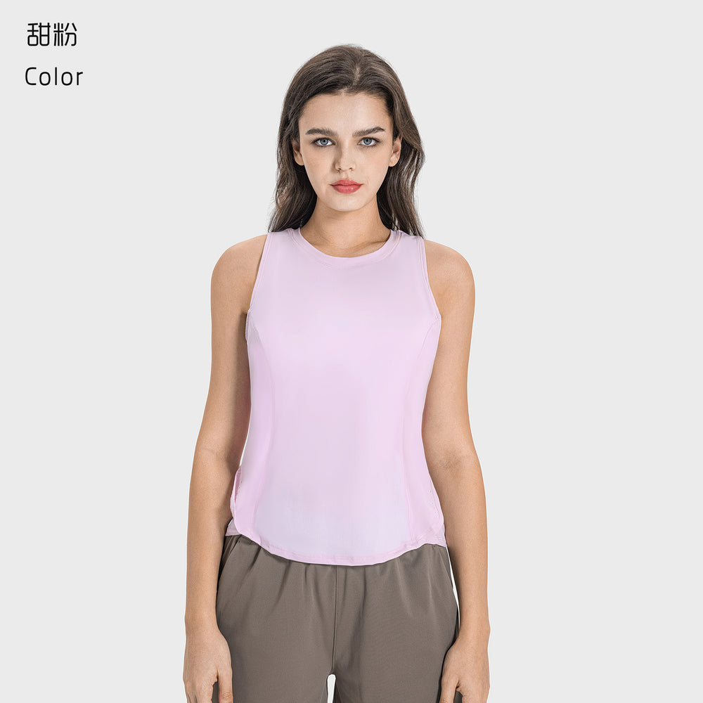 Luxtre new moisture-wicking, breathable, loose-fit yoga top - cooling sports tank top dss058