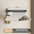 Clothes hanger storage handy gadget punch-free balcony wall-mounted for home clothes drying rack foldable storage rack multi-functional storage rack