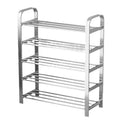 【factory direct】multi-tier stainless steel entryway shoe rack - perfect for dorms, apartments, and rental properties