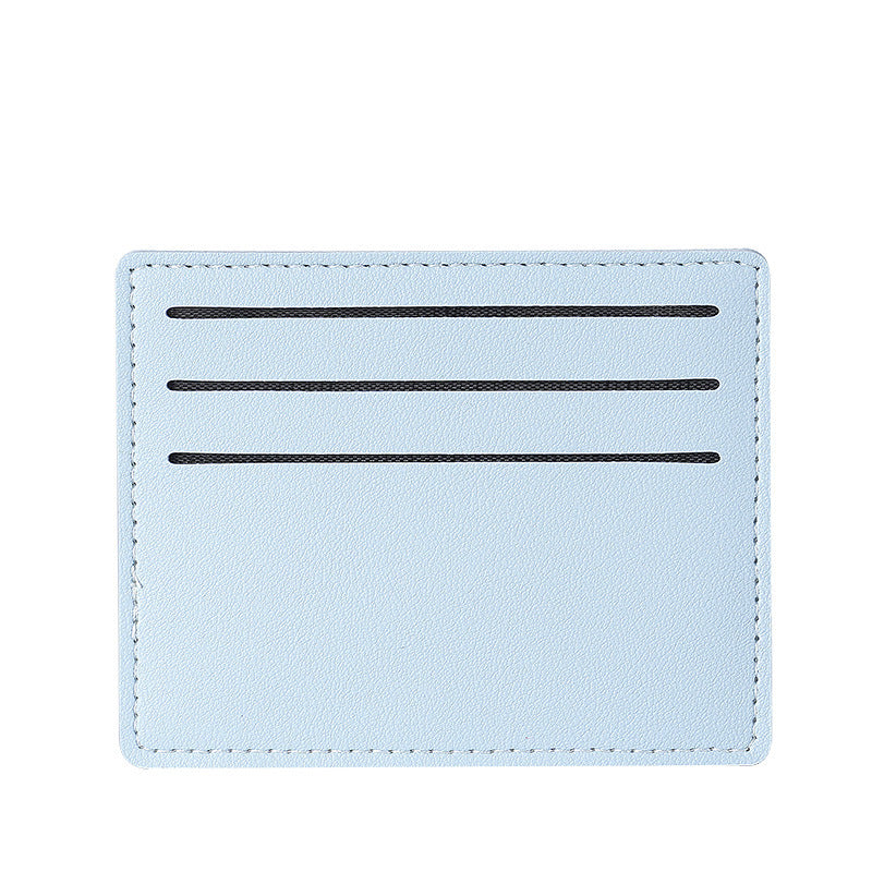 Small card bag for women, small and ultra-thin mini card clip, bus bank card cover for men, one piece portable anti-degaussing card bag.