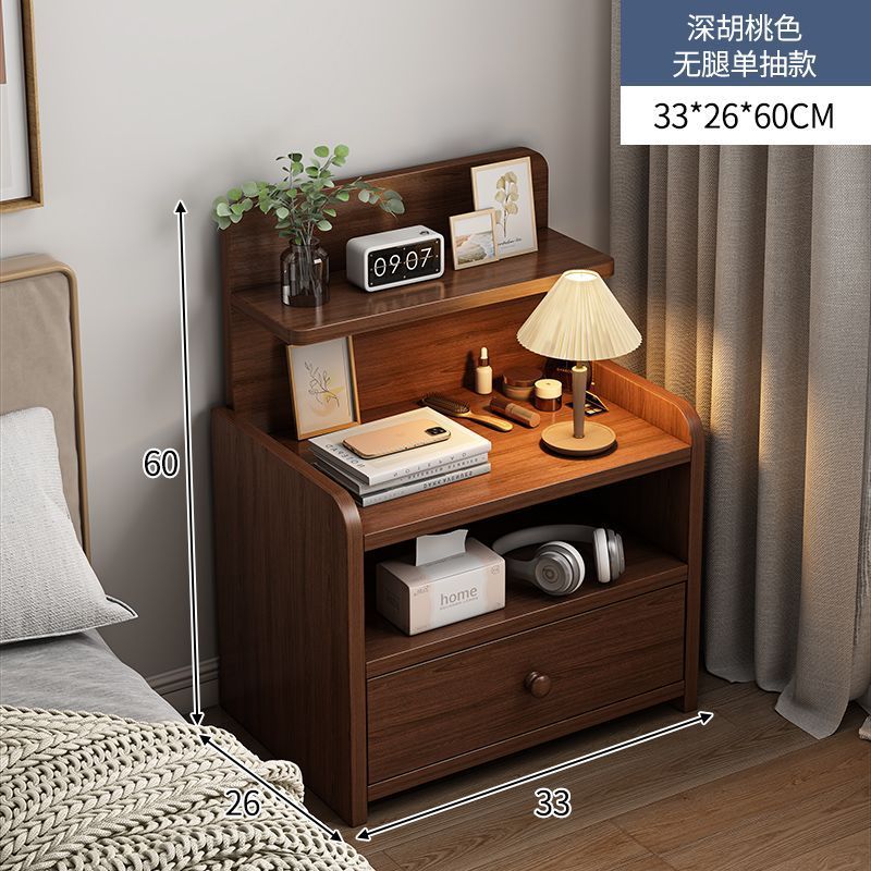 Bedside table bedroom for home widened bedside small cabinet with drawer storage cabinet rental house solid wood scandinavian style