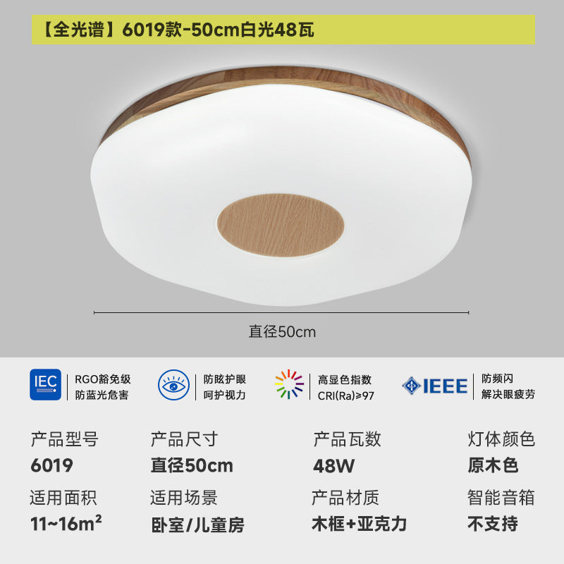 Zhongshan Cream Wind Bedroom Ceiling Light 2025 New Simple Modern LED Romantic Master Bedroom Light Eye Protection Walkway Light