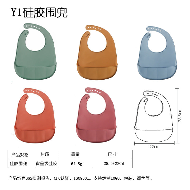 Customized cross-border hot-selling children's dinnerware set, food-grade platinum silicone tableware, silicone bowl and spoon, baby and maternity products