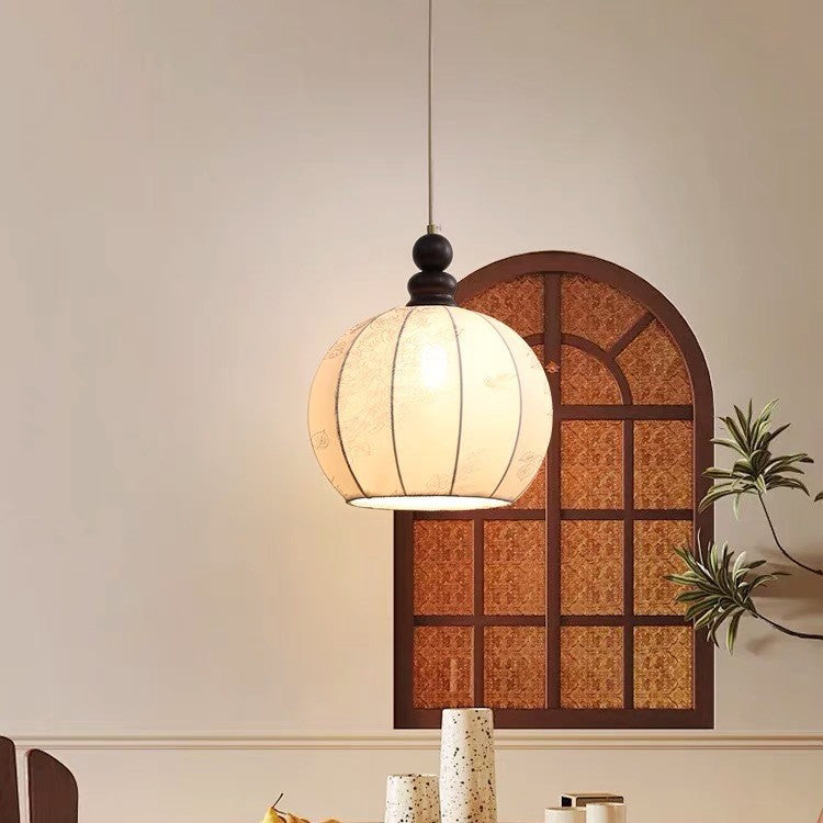 All-copper French retro Nanyang style bedroom bedside medieval cream restaurant dining table bar lighting fabric small chandelier