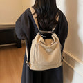 2025 new casual versatile tote bag multi-purpose travel backpack large capacity student commuter shoulder crossbody bag