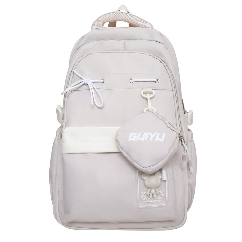 School bag, college student, high school student, large-capacity college style backpack, simple leisure sports, Korean version, couple backpack.