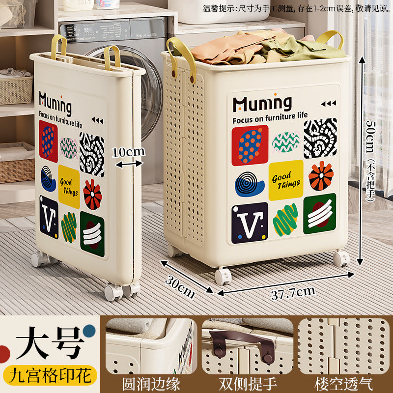 Dirty clothes basket for homefoldable dirty clothes storage basket bathroom clothes storage basket large capacity clothing handy gadget