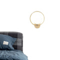 Wall lamp accessible luxury bedroom bedside lamp modern casual starry sky scandinavian style stylish golden round entrance wall lamp