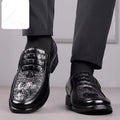 Spring new arrivals: soft leather, soft sole, round toe, breathable, trendy casual leather shoes - business formal, fashionable british style, trendy men's shoes