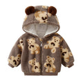 Fleece kids winter new product lambswool bear baby boys and girls children's clothing long sleevesheattechtopsoutwear