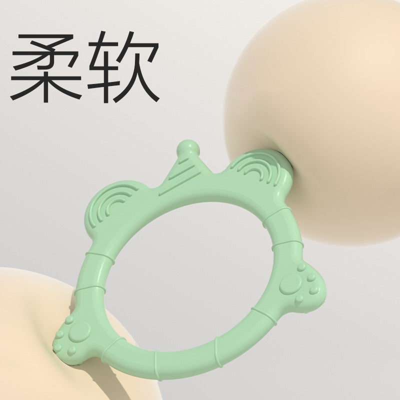 Cross-border new baby biting glue food grade silicone molar stick baby biting music anti-eating hand biting glue silicone toothpaste