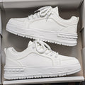2026 spring new men's shoes: breathable, high-end, thick-soled, height-increasing white sneakers - youth sports & casual skate shoes for men