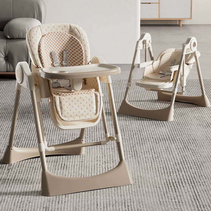 Multifunctional baby high chair - 0-6 years, convertible reclining & foldable, 2-in-1 feeding & rocking chair for infants and toddlers