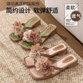 New arrival wedge sandals and slippers for women to wear when going out, non-slipaccessible luxuryladieswear style easiest for match sandals, beautiful flower sandals for women