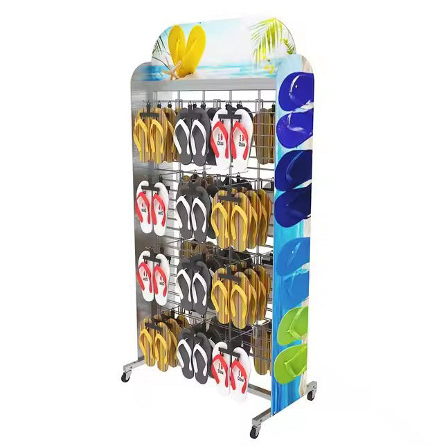 Source Factory Shoe Store Supermarket Slippers Display Rack Sandals Storage Rack Shelf